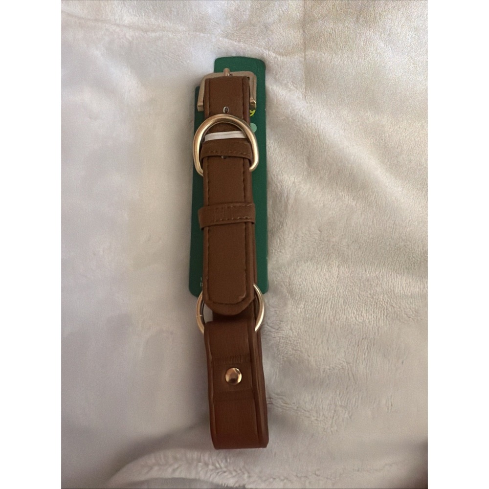 Boots & Barkley Leather Dog Collar - Large - Brown - New 15 To 20 Inch